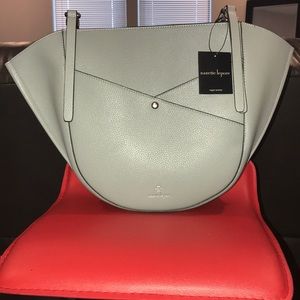 Vegan leather tote